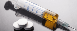 HHRC-Drug syringe and cooked heroin
